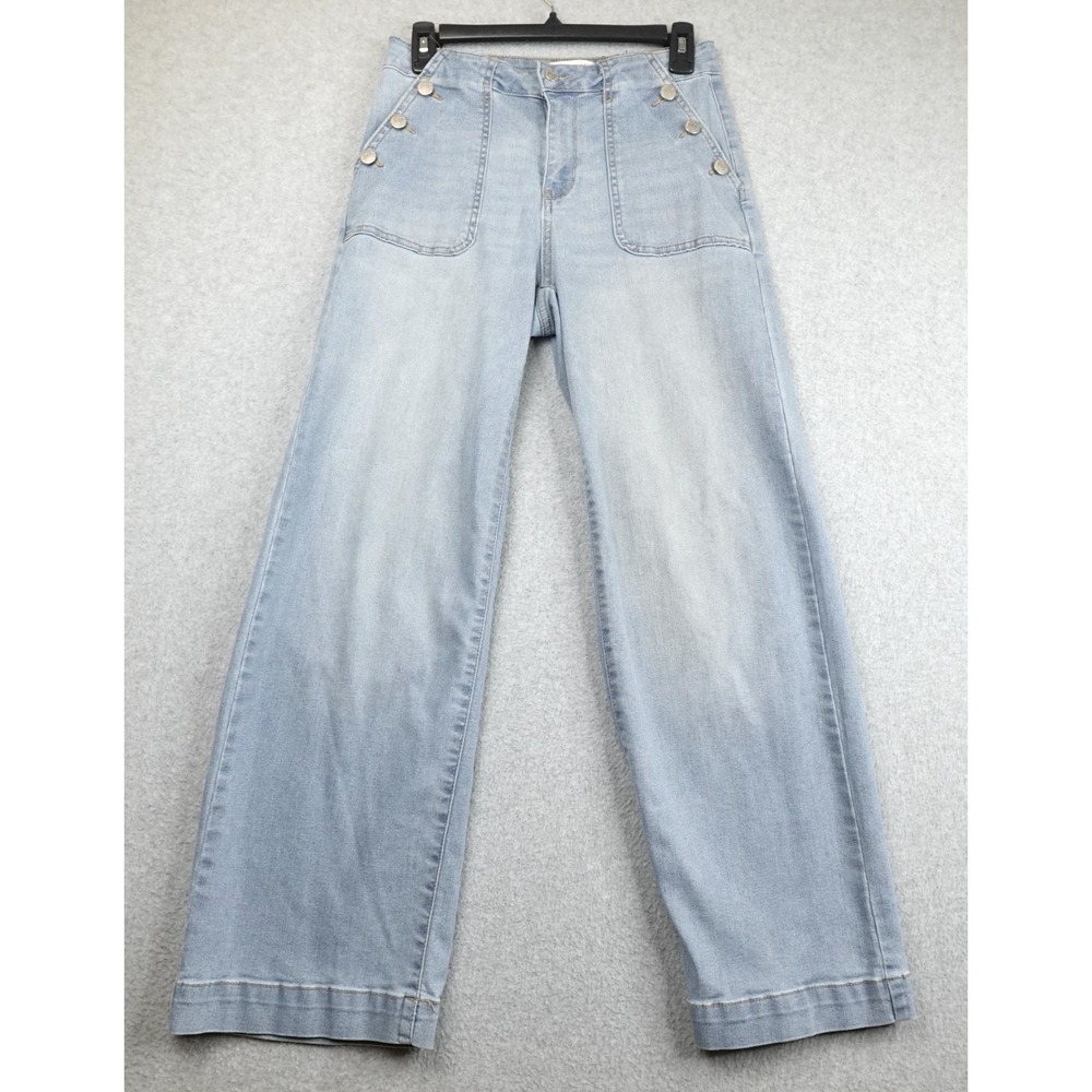 Marc New York Jeans Womens 2 Wide Leg Light Wash Denim Wide Leg Flare Casual